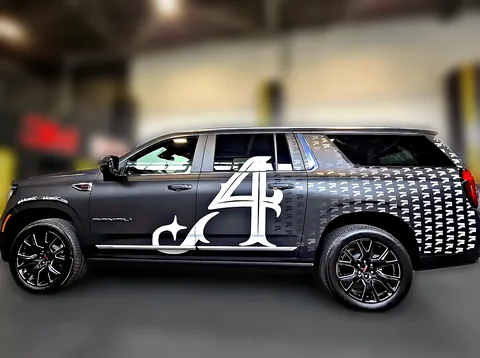 4aces Commercial Activation SUV wrap by Chicago Fleet Wraps