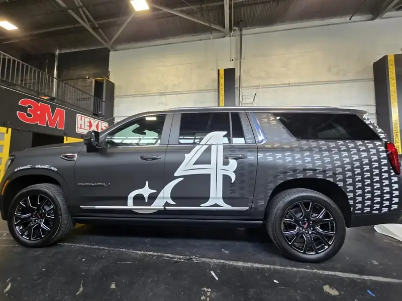 4 Aces — GMC Denali Matte Wrap with Overlays