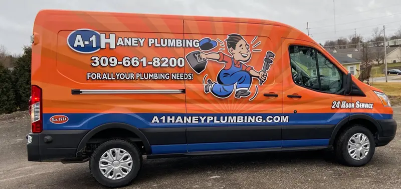 A-1 Haney Plumbing van wrap Chicago