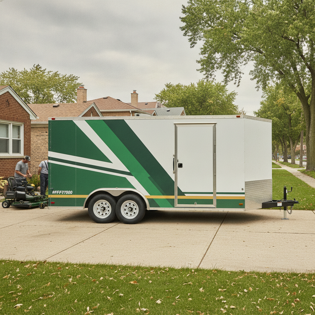 Landscaping Fleet Wraps Chicago:Trucks, Trailers & Equipment Vans