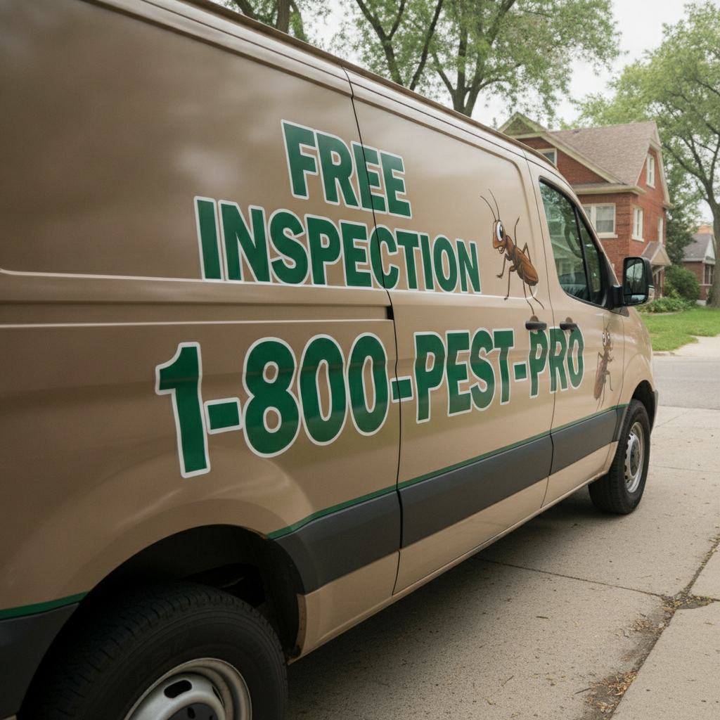 Pest Control Fleet Wraps Chicago:Design That Generates Inspection Requests