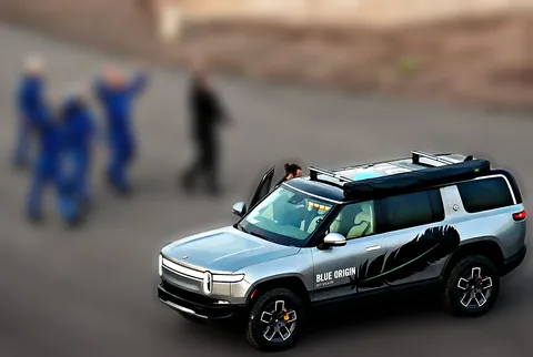 Blue Origin Rivian launch wrap by Chicago Fleet Wraps