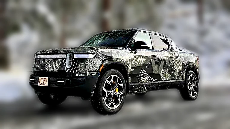 Camo Rivian R1T wrap by Chicago Fleet Wraps