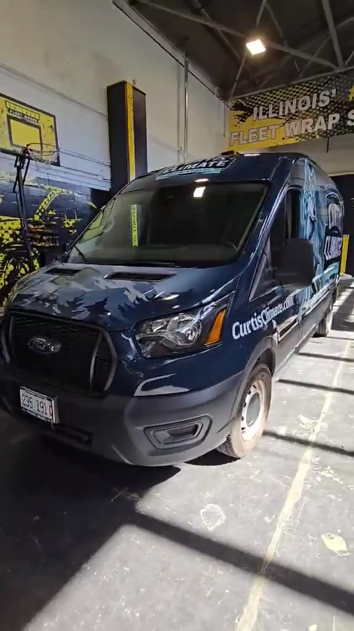 Curtis Climate HVAC vehicle wrap by Chicago Fleet Wraps