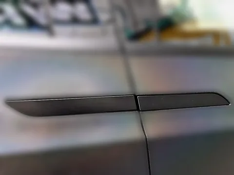 Door Handles Close Up Photo Tesla wrap by Chicago Fleet Wraps