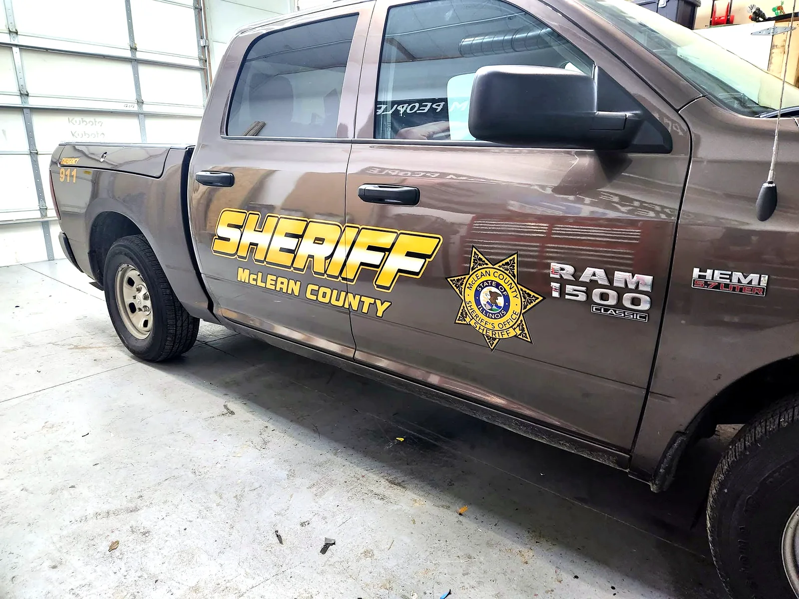 Mclean County Sheriff municipal Pickup wrap by Chicago Fleet Wraps