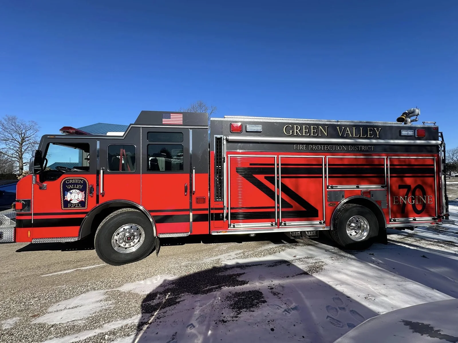 Fire engine graphics for Green Valley Fire Department by Chicago Fleet Wraps