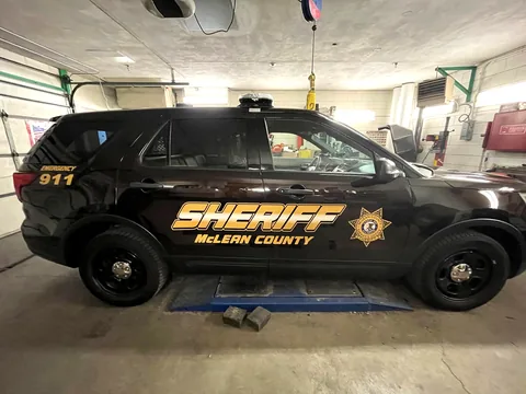 Mclean County Sheriff SUV wrap by Chicago Fleet Wraps