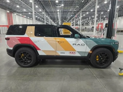 R2s Rad Livery Rivian wrap by Chicago Fleet Wraps