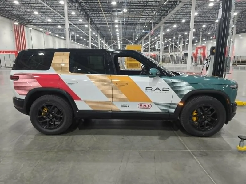 Rivian Adventure Department RAD partner livery wrap on R2S by CFW