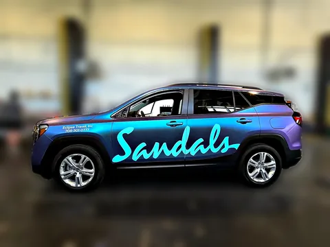 Sandals Resorts Travel SUV wrap by Chicago Fleet Wraps