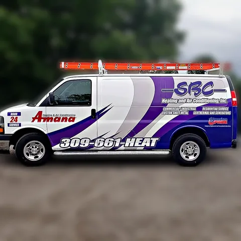 SBC HVAC service van wrap by Chicago Fleet Wraps