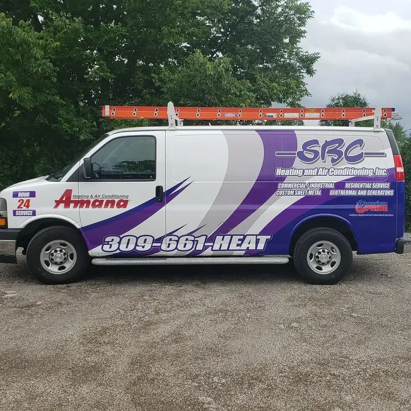 SBC HVAC van wrap β heating and cooling vehicle graphics Chicago