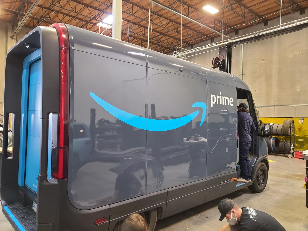 Amazon Prime EV van wrap — Chicago Fleet Wraps