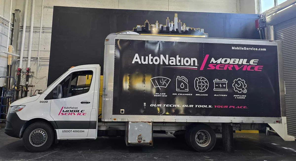 AutoNation · Mobile Service Box Truck — Chicago Fleet Wraps