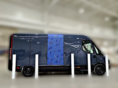 Rivian Amazon EDV delivery van wrap by Chicago Fleet Wraps