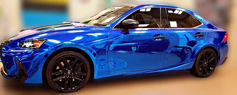 Chicago Blue Car Full wrap by Chicago Fleet Wraps