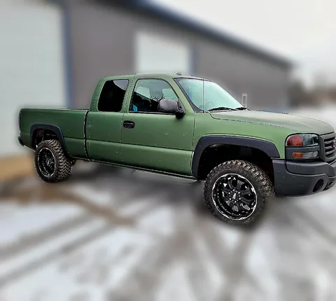 Chicago Green pickup truck wrap by Chicago Fleet Wraps