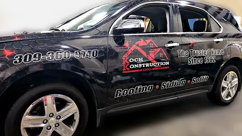 Chicago Koch Construction SUV wrap by Chicago Fleet Wraps