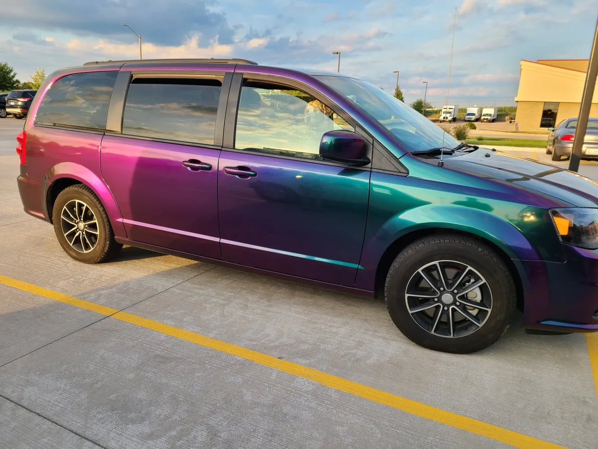 Multi-color car wrap. Chicago Fleet Wraps