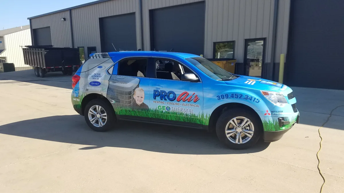 SBC HVAC cargo van wrap