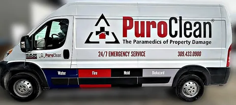 Chicago Puroclean cargo van wrap by Chicago Fleet Wraps