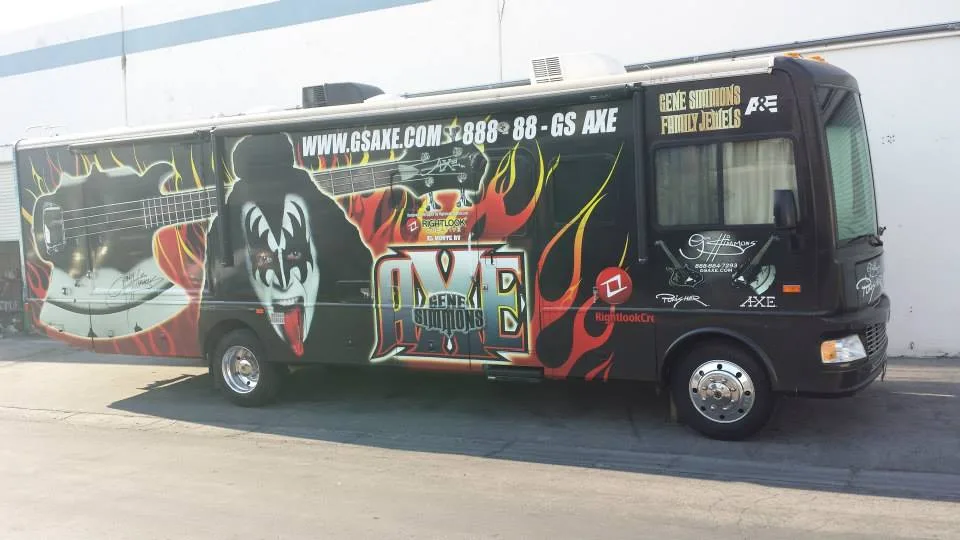 Gene Simmons Axe RV wrap — Chicago Fleet Wraps