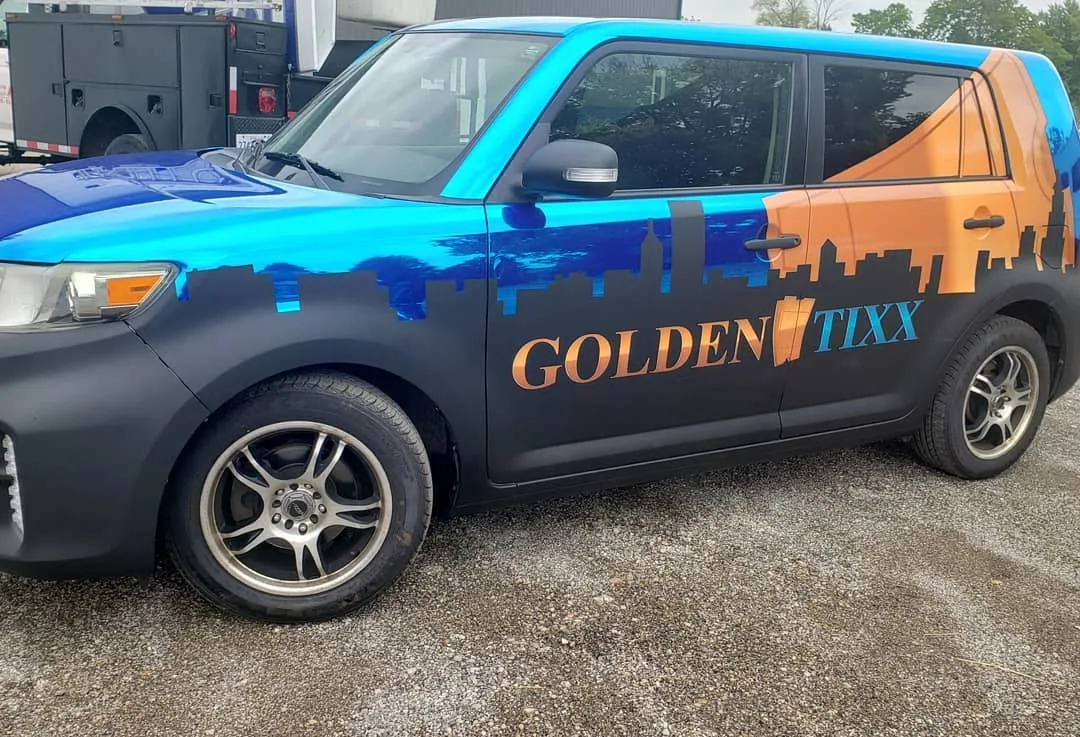 Golden Tixx · Car Wrap — Chicago Fleet Wraps