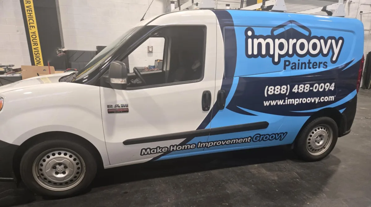 Improovy Painters cargo van wrap Chicago