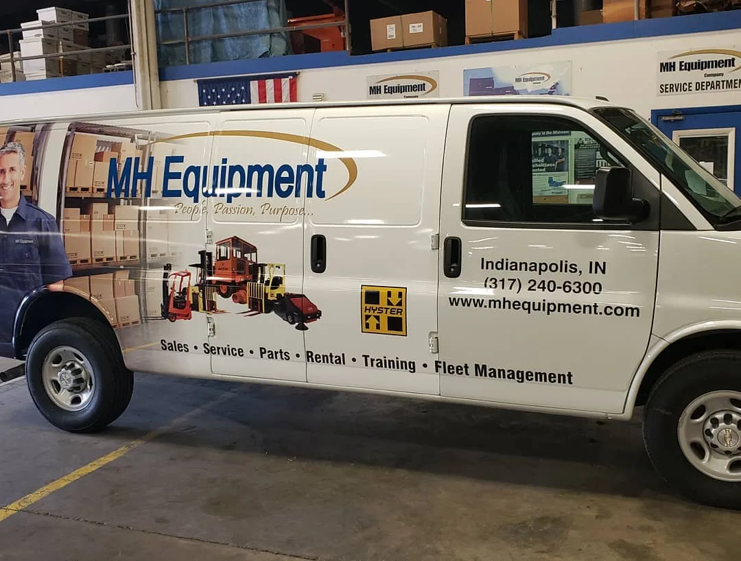 MH Equipment cargo van wrap Chicago