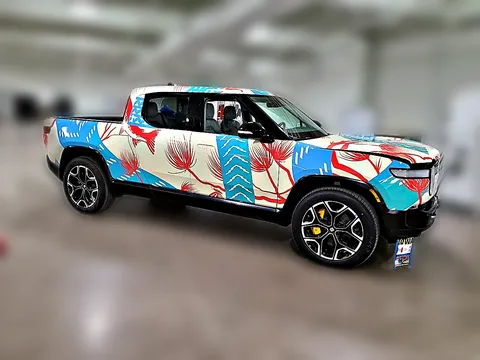 Rivian R1T custom wrap by Chicago Fleet Wraps