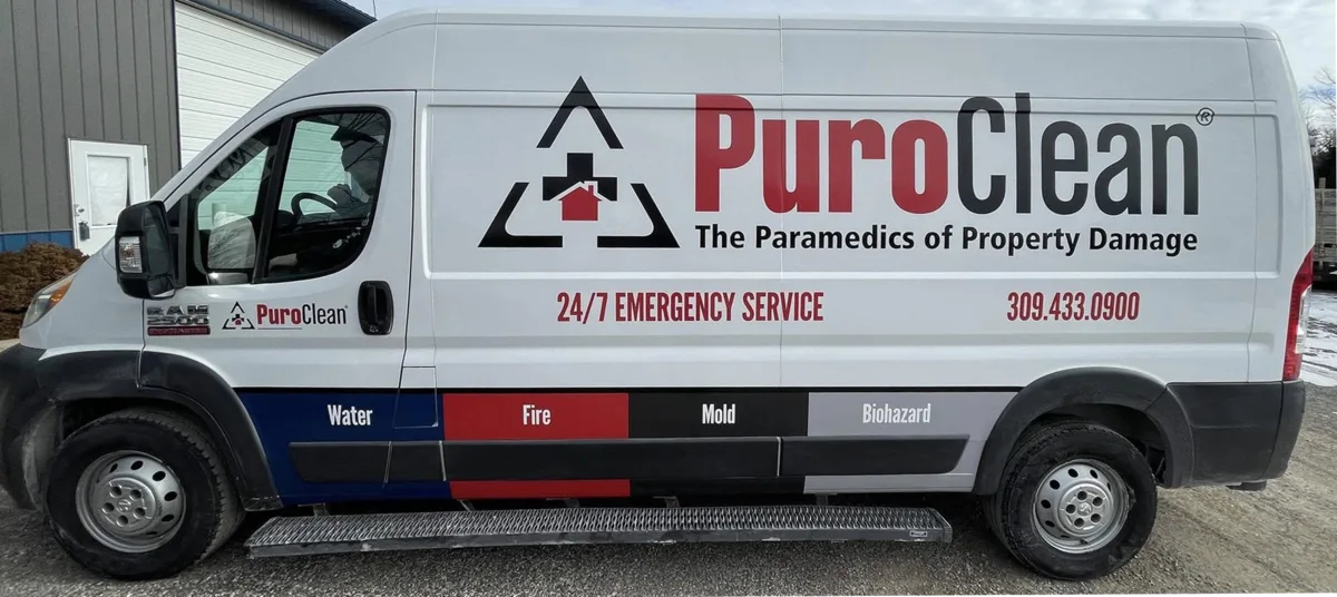 Puroclean restoration van wrap